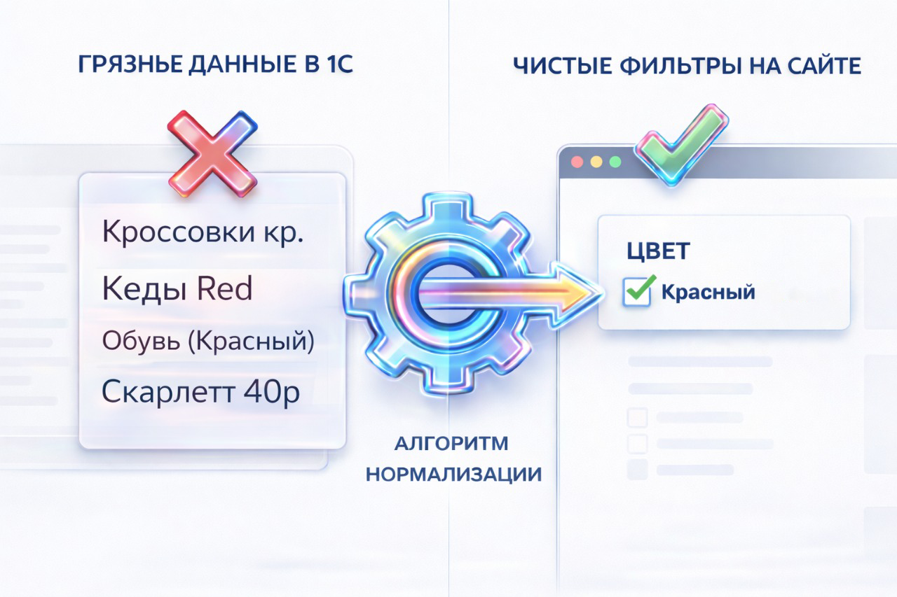 Нормализация фильтров товаров, приведение к одному виду